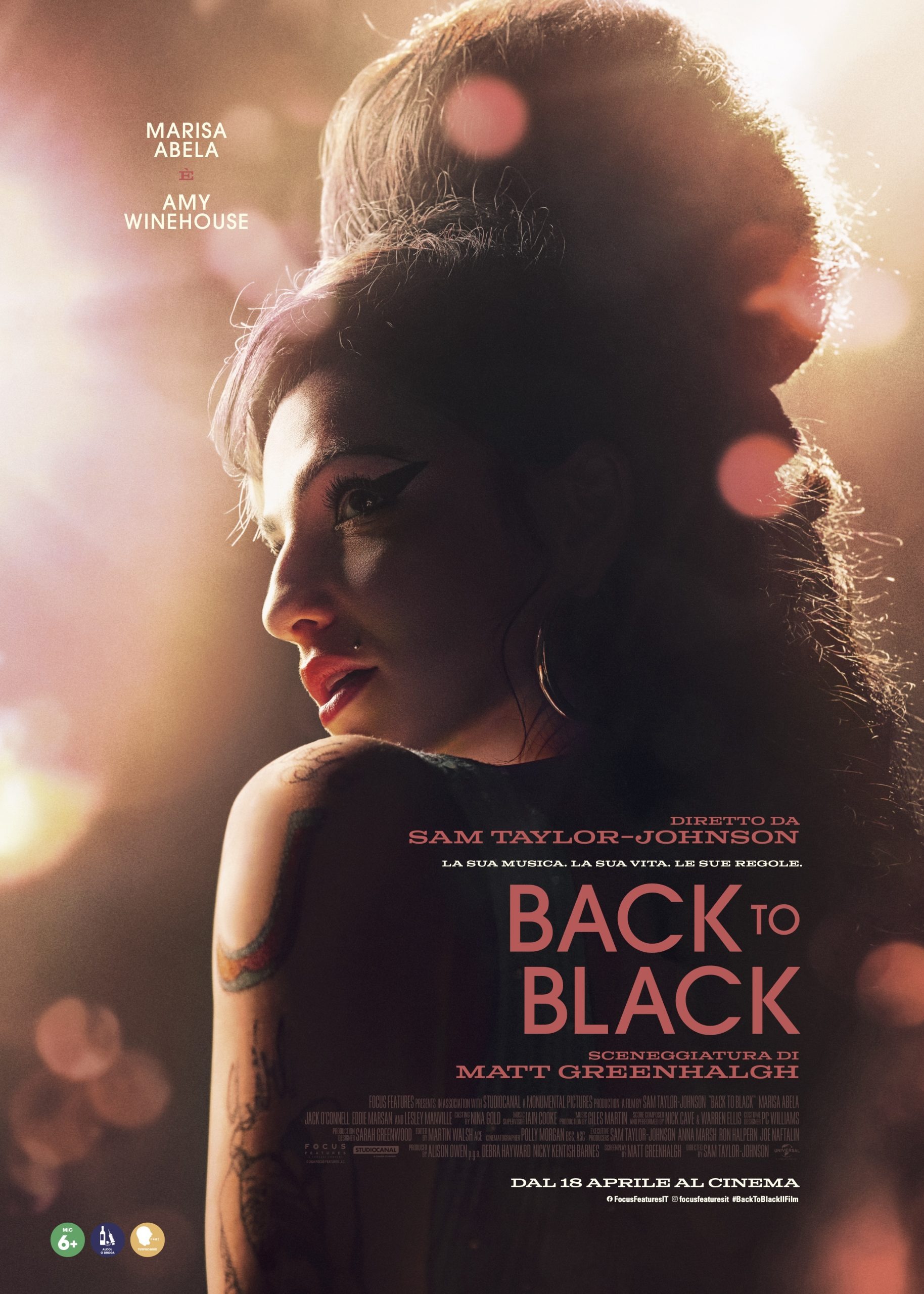 BACK TO BLACK ( Da Gio. 18 Aprile)